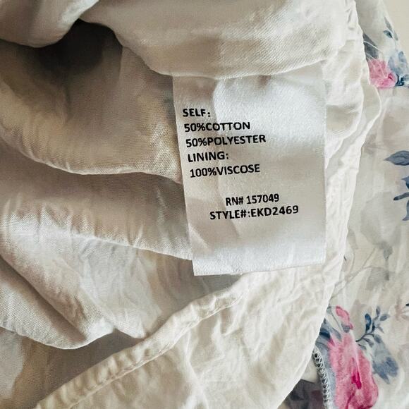 Fanco Multicolored Floral Ruffle Dress Size L Large - Picture 5 of 7